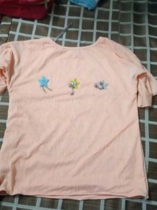 Peach Starry Top