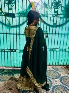 Elegant Green Ethnic Gown