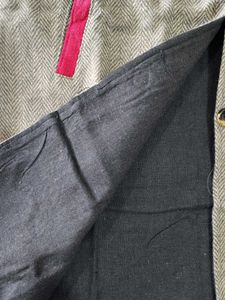 Herringbone Sleeveless Coat