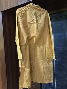 Yellow Cotton Kurta