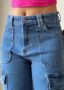 Boyfriend Cargo Wide Leg Denims