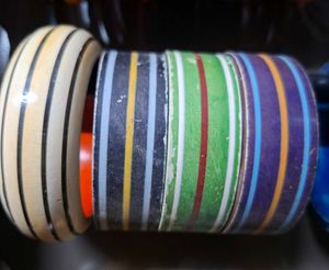 Colorful Striped Bangles