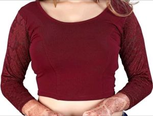stretchable maroon blouse♥️