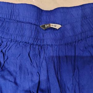 Royal Blue And golden Palazzo With Lace(Pick 1)