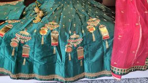 Beautiful & Heavy wedding wear in Silk Girlish Leh