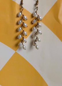 Pearl Choker Necklace With Earrings