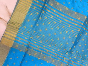 Beautiful Sky blue silk saree