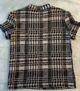 Zara Knitted Half Sleeve Top Size Mex 26