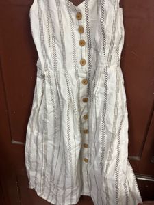 Striped Button-Down Dress