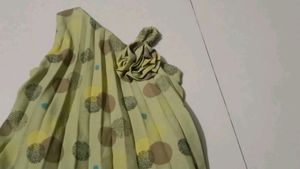 Pleated One-Shoulder Party Dress