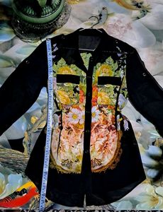 Floral Print Sheer Blouse