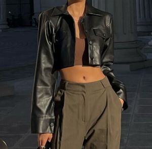 black leather jacket