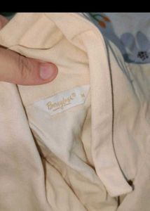 Beige waist wrap top