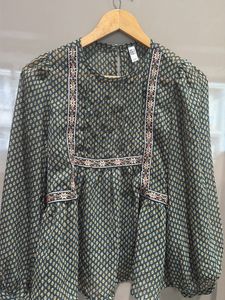 Boho Embroidered Blouse