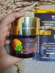 WOW Vitamin C Cream (50ml) + Sheet Mask Combo