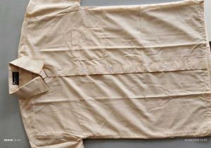 Men's Cream Button Down Shirt