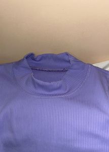 Pretty Lavender Crop Top