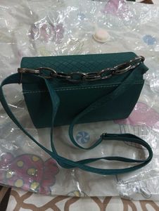 Green Quilted Chain Bag