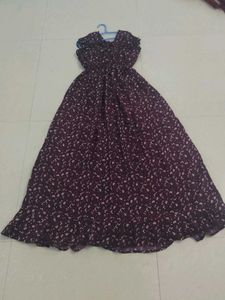 Floral Maxi Dress With Capri