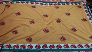 Elegant Embroidered Saree