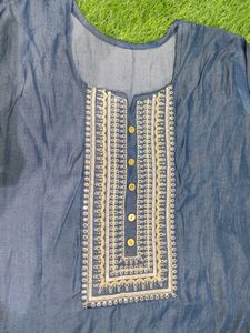 New Formal Kurti Looking Like Denim