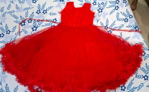 Red Girls&#39; Party Dress