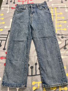 Wide Leg Denim Jeans