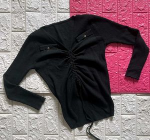 Ribbed Top With Adjustable Length