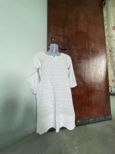Pure Cotton White Kurta