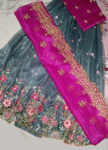 Unstiched Lehenga, Blouse&amp; Dupatta