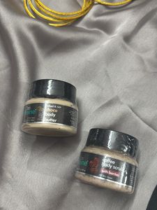 Body Scrub And Moisturiser Mini Packings