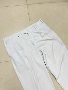 White Straight Leg Pants