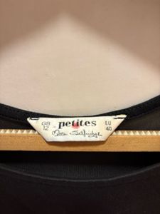 Mesh Panel Black Mini Dress