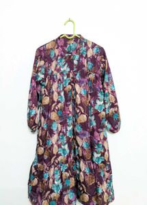 Floral Print Tiered Dress