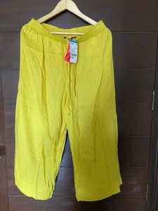 Rangmanch Lime Yellow Palazzo (L/XL)