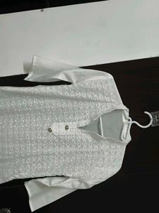 White Embroidered Kurti