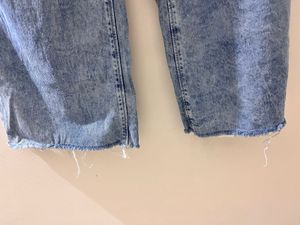 Acid Wash Wide Leg Jeans