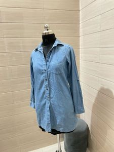 UNIQLO Denim Shirt Dress with pockets