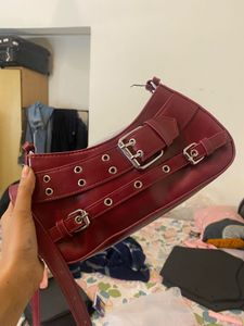 Cherry Red Y2k Shoulder Bag