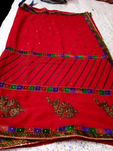 Elegant Pink Floral Saree2