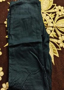 Navy Polka Dot Casual Pants