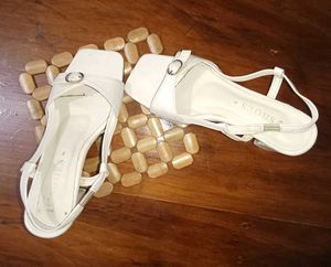 Elegant White Slingbacks