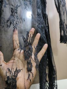 Lace Black Robe