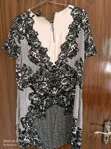 Black And Beige Tunic