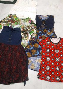 5 Tops And Dress Set