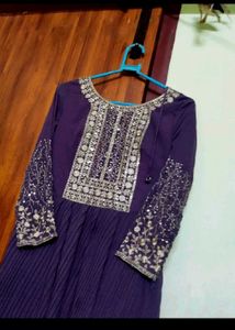 Elegant Purple Ethnic Gown