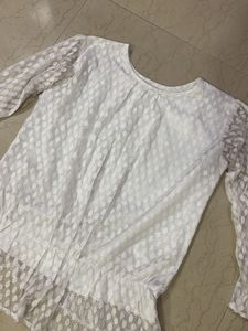 White Sheer Top