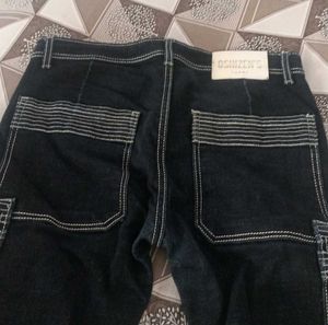 Dark Blue Cargo Jeans