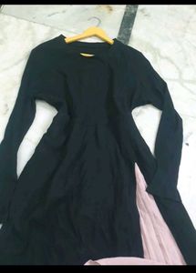 Black &amp; Pink Long Sleeve Dress