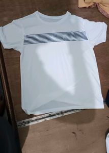 Striped White T-Shirt Brand New Condition